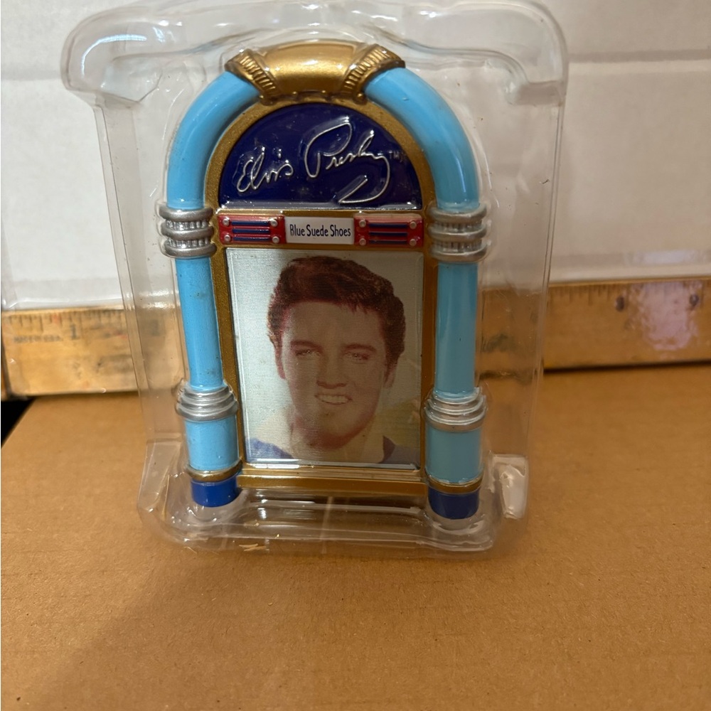 Elvis Presley "BLUE‎ SUEDE SHOES" Christmas  Holiday Ornament HOLOGRAM NIB
